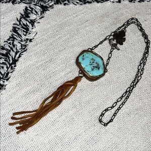 Same Spirit Clay necklace with fringe